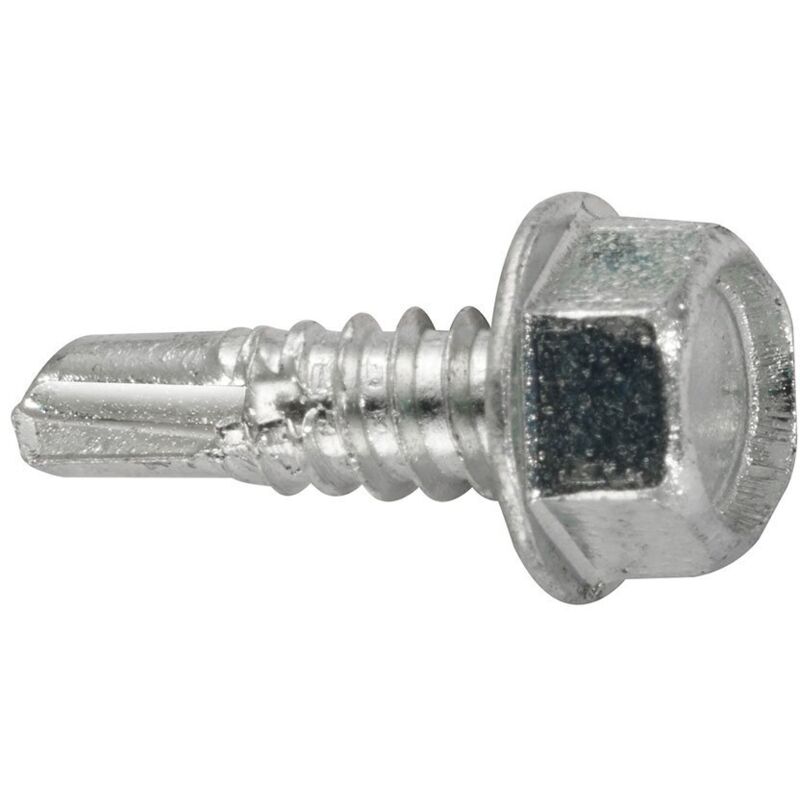 Viti Autoperforanti TEK Set Viti Autoperforanti Testa Esagonale Con Rondella, Zincate - Assortimento Lunghezze E Misure, Con Contenitore Viti Testa - Foto 5