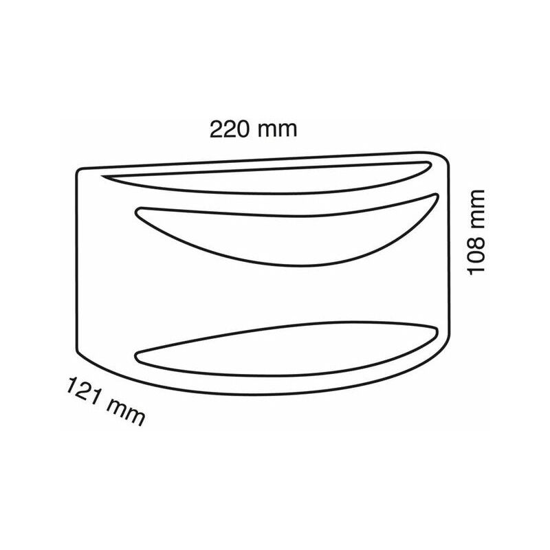 Applicare IP54 rettangolare per lampadine E27