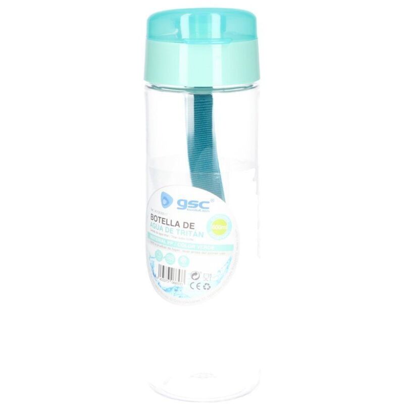 MELIOR Borraccia Tritan 0,5L Con Tappo A Vite E Fondo In Silicone - Plastica Riutilizzabile, Antiperdita, Per Scuola, Palestra, Viaggi