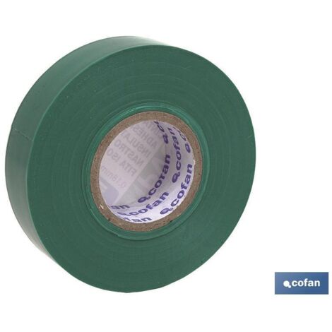 Nastro Isolante 180 Micron Verde 19mmx20 Metri