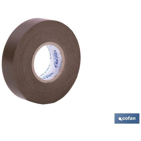 Nastro Isolante 180 Micron Marrone 19mmx20 Metri