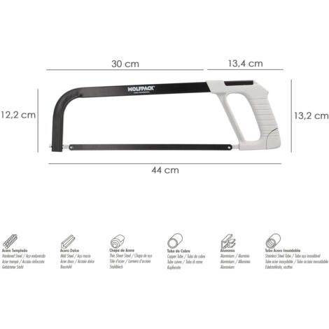 Ironside Arco Per Sega Metallo 150 Mm Con 2 Lame Incluse - 1 Pezzo, Modello 131010