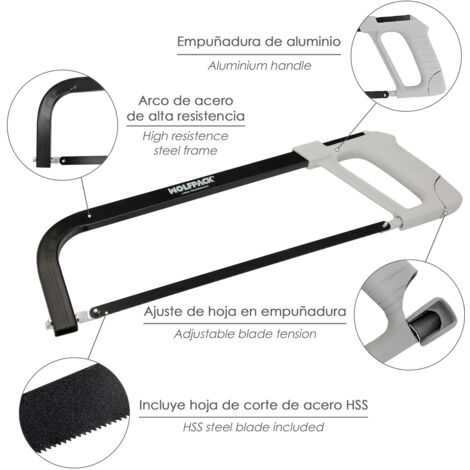 Ingco MINI SEGHETTO AD ARCO 150 mm Manico Confortevole Preciso SEGA Manuale