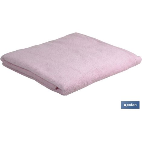 Telo Lavabo Rosa Chiaro Gr.580/Mq Modello Fiore 50x100cm (1/3)