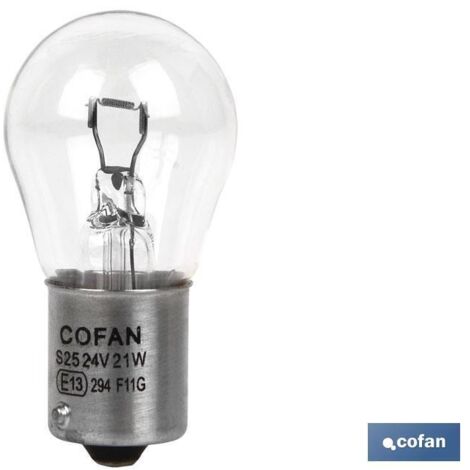 Lampada Cofan 1 polo p21w (ba15s) 24v