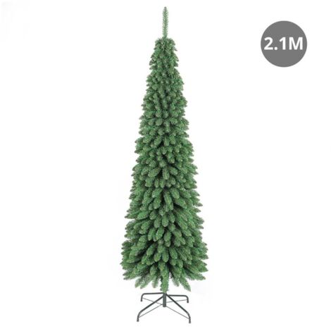 HOMCOM Albero di Natale Innevato con 490 Rami 54x54x210 cm Verde