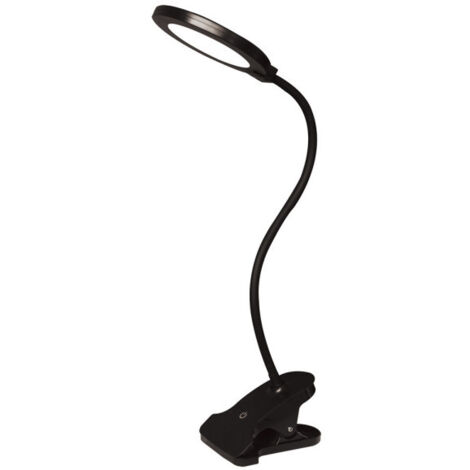 Dennis Lampada Da Scrivania Con Morsetto Rosa/Nero: Luci A Led E27 Fino A 40W, Braccio Regolabile, Ideale Per Ufficio E Studio