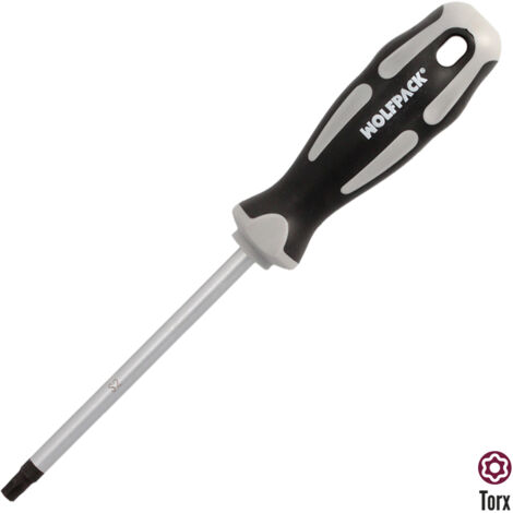 Cacciavite Torx antimanomissione Acciaio S2 Manico TPR bimateriale. Misura T40 x Ø 8,0 x 125 mm. (1/5)