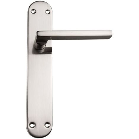 Maniglie Porta In Acciaio Inox 304 Su Rosette Rotonde – Modello Elsa Angolo Vivo Di Klose Besser, Con Rosette Per Chiave