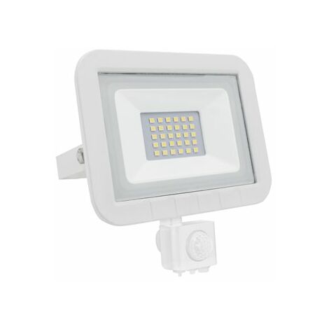 B.K.Licht Faro LED esterno con sensore di movimento e crepuscolare, luce  bianca naturale 4000K, luce di sicurezza con accensione automatica, 20W