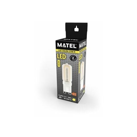 Lampadina led G9 piatta matel 5w calda