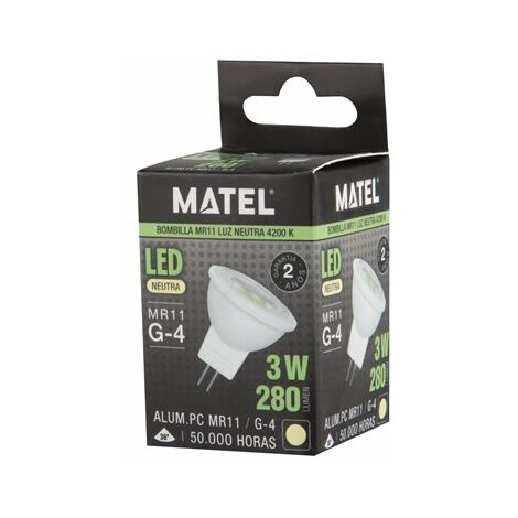 Lampadina led dicroica neutra Matel mr11 3w