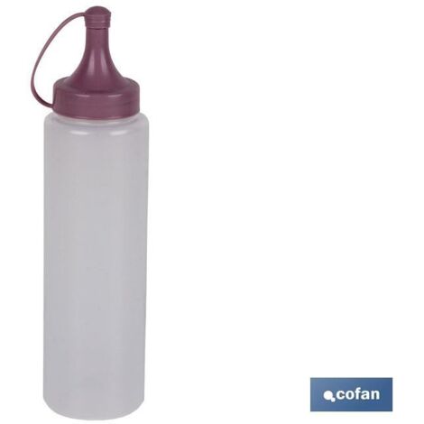 Oliera  Modello Albahaca  Bottiglia per salse o olio  Bottiglia di plastica da spremere  Rosa pallido