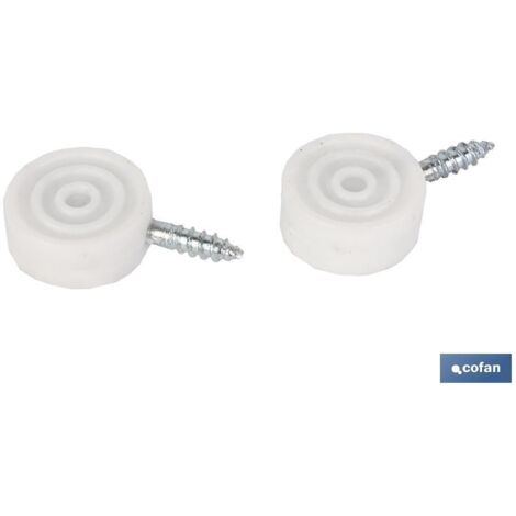 Blister di 2 unità di supporto bianco per vetrina