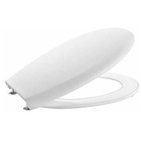 Abattant Wc Roca Victoria Blanc Abattant Wc Blanc Avec Charnières Acier Inoxydable - Roca (1/3)