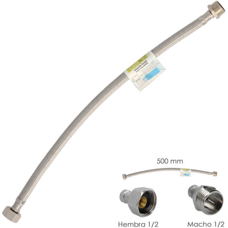 Tubo Flessibile Inox Maschio 1/2 - Femmina 1/2 - 500mm