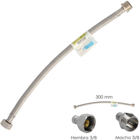 Tubi Flessibili In Acciaio Inox Attacco M.F.3/8X1/2 Mm. 400 Conf.10Pz - Foto 4