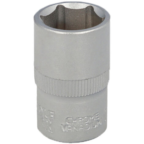 WOLFPACK LINEA PROFESIONAL Chiave a bussola 1/2" esagonale 17 mm. Profilo di 6 lati. Acciaio al cromo vanadio, bordi arrotondati. (1/5)