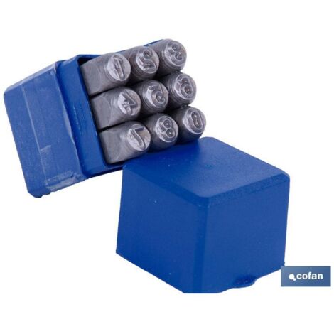 Set per timbratura numeri 3 mm
