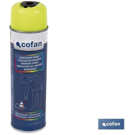 Marcatura di costruzione fluorescente. Giallo 500 ml