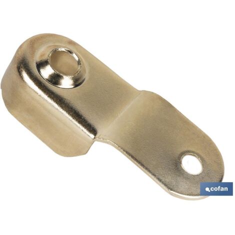 Supporto per barra per armadio in ottone