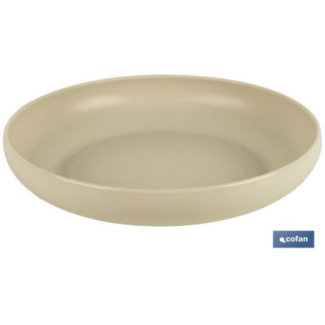 Piatti rotondi  In due colori  Capacità di 850 ml