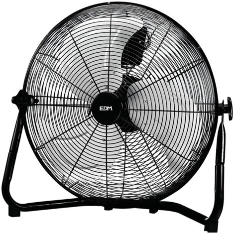 Ventilatore industriale da pavimento Colore Nero 120w pale ø50x58cm EDM