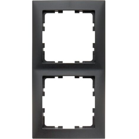 Cornice per meccanismo a 2 elementi della serie “Berker S1” IP20 80,5x151,5x9,5mm colore antracite opaco (1/2)