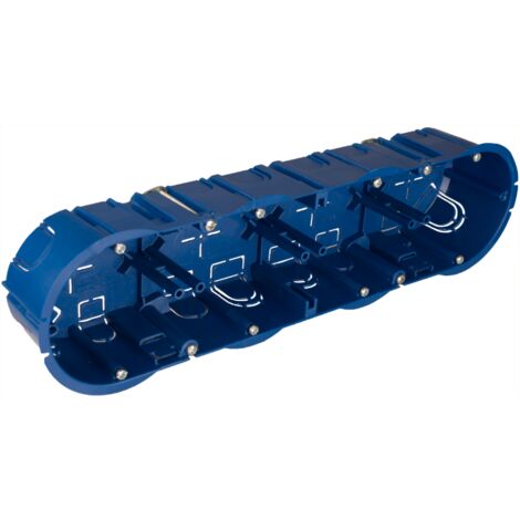 Scatola da incasso con meccanismo divisorio cavo per 4 elementi fissati con artigli per tubi fino a Ø25mm IP20 28,9x7,6x4,6cm (1/2)