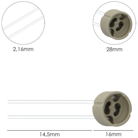 GSC 101510000 Pack 2 Portalampada Per Dicroico GU10 - Foto 13