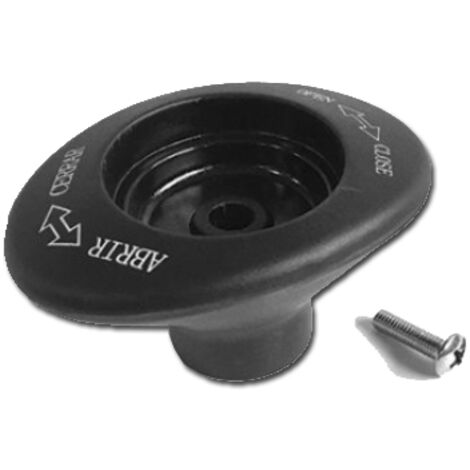 Manopole Per Coperchi Pentole – 2 Pezzi Con Vite – Pomoli In Plastica Fenolica Nera – Ricambio Per Coperchi Da 6mm - 2