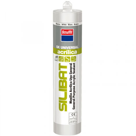 Cartuccia di stucco acrilico bianco 300ml 50323 krafft (1/2)