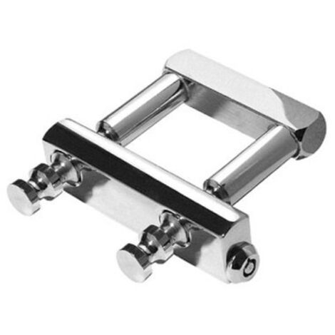 LUCCHETTO LUCESTELO IN ACCIAIO LUCIDO, Serie Pesante, 90MM CON 3 CHIAVI - Foto 6