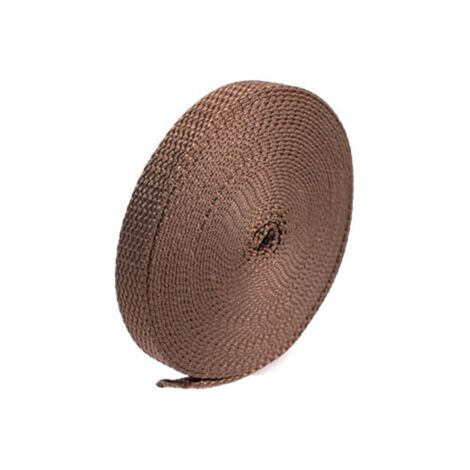 MECCANIXITY Banda Elastica Twill 5 Cm, Piatta, 1 Rotolo 4 Metri, Colore Marrone Scuro, Per Cucito, Cinture, Pantaloni E Fai Da Te