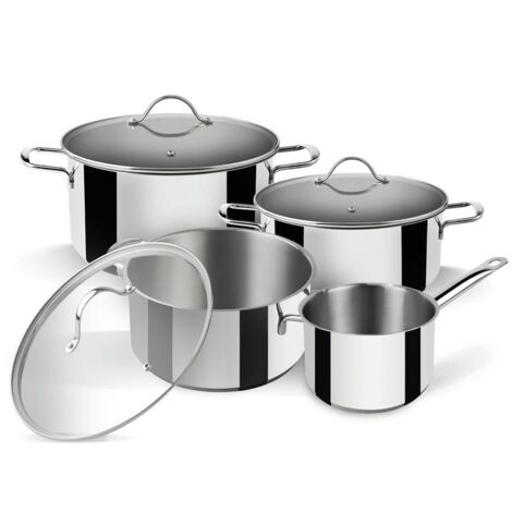 Set Pentole Fiona 7 Pezzi: Alluminio Forgiato Con Rivestimento In Ceramica, Adatte A Induzione, Lavabili In Lavastoviglie