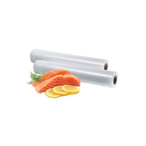 Solis 5 rotoli di pellicola e 50 sacchetti sottovuoto, ideali per l'uso con macchine per imballaggio sottovuoto, senza BPA
