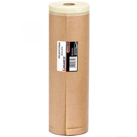 Rotolo carta per pittori con nastro adesivo 30cm x 20mt miarco (1/2)