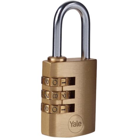 Lucchetto A Combinazione Con Maniglia In Ottone 3 Cifre 30mm - Foto 4