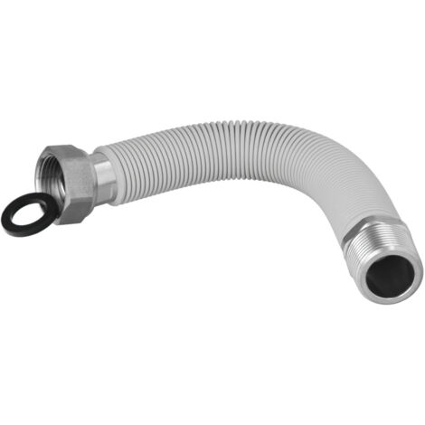 WOLFPACK LINEA PROFESSIONAL Tubo per acqua estensibile in acciaio inox ondulato. Lunghezza da 22,5 a 30 cm. Raccordi da 3/4". (1/5)