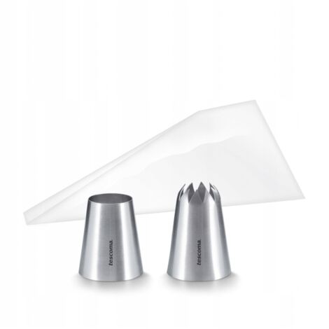 Kit per crocchette “Grandchef” (10 sacchetti di plastica e 2 beccucci in acciaio inossidabile adatti per lavastoviglie) TESCOMA (1/4)