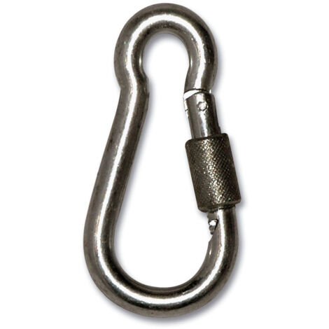 Moschettone doppia sicurezza - 8338 - MPI-INOX - a occhiello