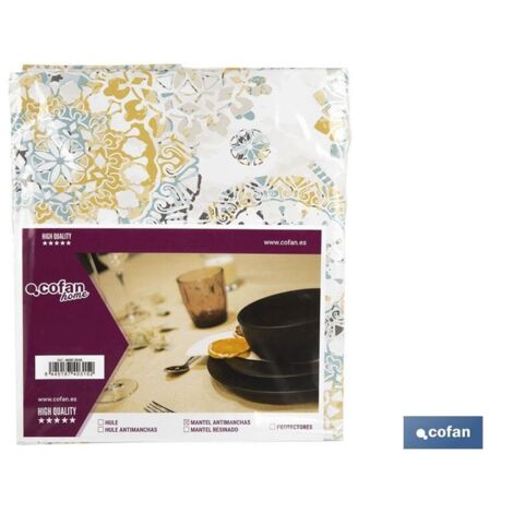 Tovaglia Esterno PVC Impermeabile 140x130 Motivo 28 Antimacchia