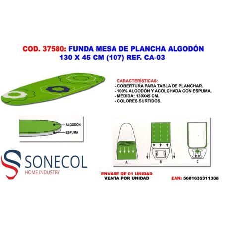 Cleafe - Telo Copriasse Universale Copertura Asse Da Stiro 130x50 Cm Varie Fantasie 59959