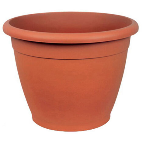 Vaso rotondo in plastica per fiori, ortaggi, interni ed esterni, 20
