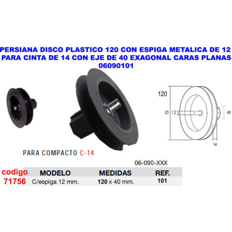Tenda a Disco in Plastica con Picchetto in Metallo 12x40 con 14 Assi 40 OCT06090101