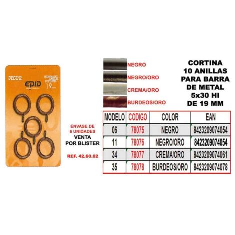 Trade Shop - Set 10 Pezzi Anelli In Metallo Per Asta Tende Tenda 40mm Bianchi 66412 85897380
