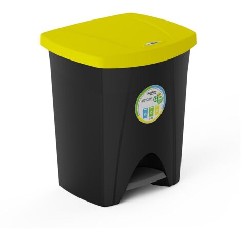 Pattumiera 20L Con Pedale: Secchio Per Cucina E Bagno, Plastica Compatta Con Secchio Interno Rimovibile - 3