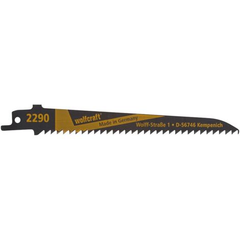 Lame per seghe a sciabola per legno curve Wolfcraft CV, 150 mm (confezione da 2) (2290000) (1/2)