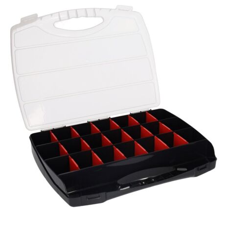 Scatola PortaFoto Matana - 21.5x21.5cm Con 6 Scomparti Ed Etichette - Per Foto 5x7" E Craft - Foto 3