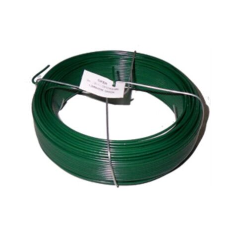 Kippen 6037A - Filo In Acciaio Plastificato Verde In Bobbina Da 25 Mt
